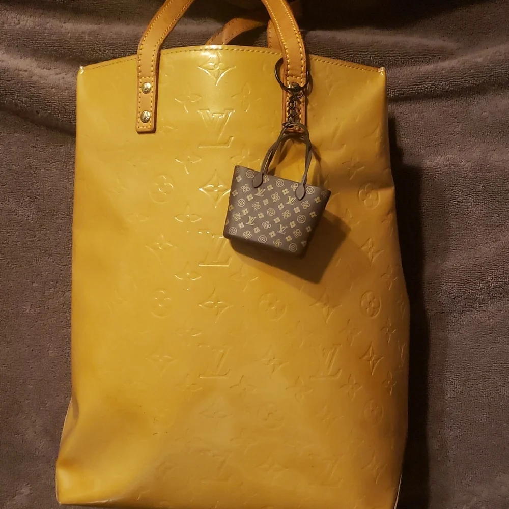 Louis Vuitton Mustard Yellow Embossed Tote - Picture 1 of 12